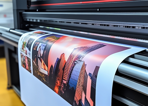 Edge colored printing